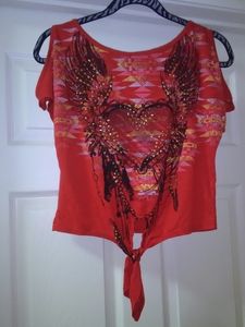 Bongo cold shoulder shirt